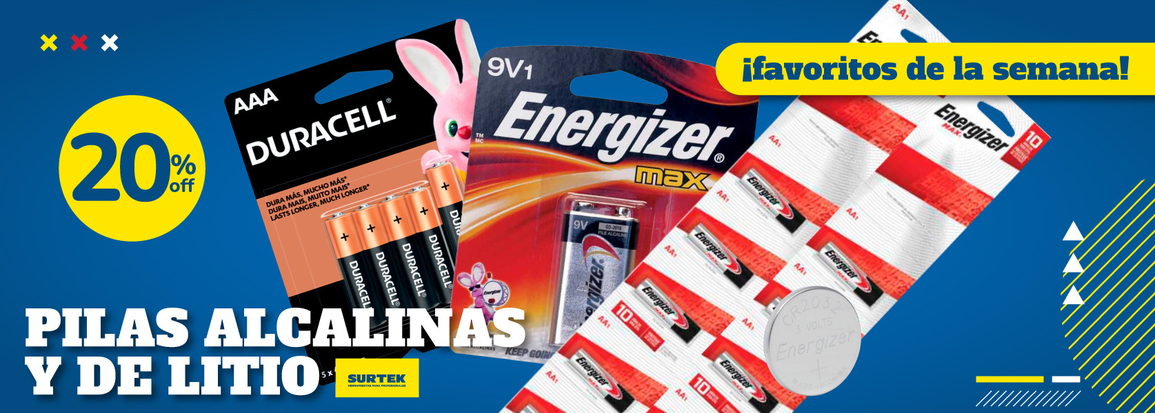01 oct25 surtek pilas duracell energizer en oferta